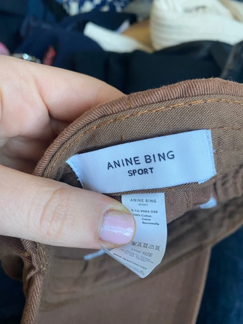 Anine Bing  Brown Logo Baseball Cap - Picture 4 of 4